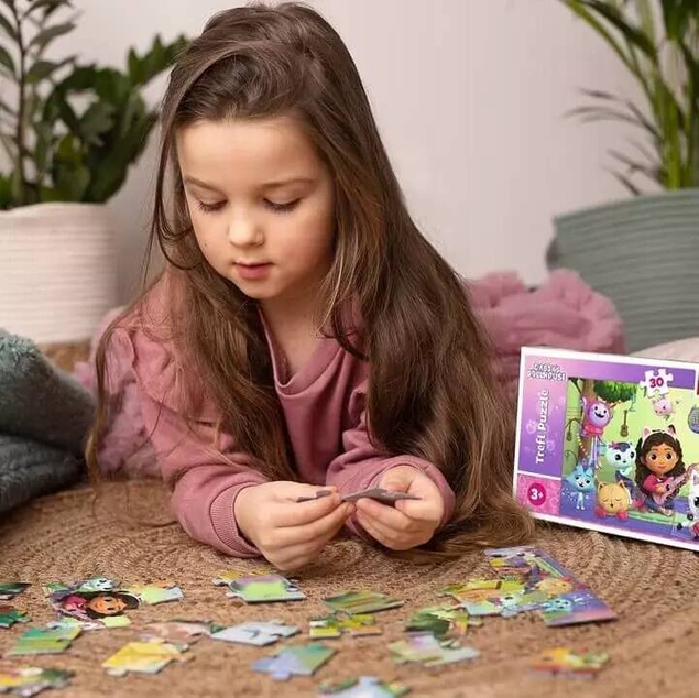 Puzzle 30 Układanka Bajka KOCI DOMEK GABI Kotki Kotek Kot Koty 3+ Trefl