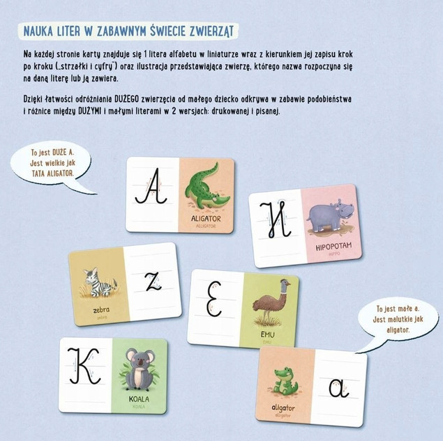 Feluś I Gucio Poznają Literki Karty Sensoryczne Nauka Pisania 3+ NK