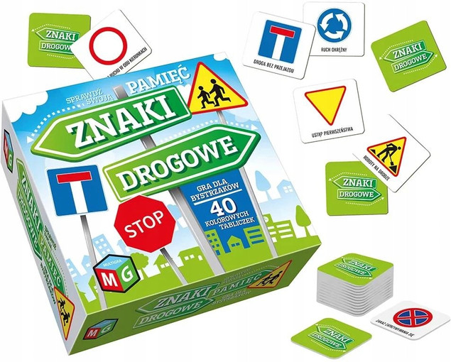 MG Gra edukacyjna Pamięć - Znaki drogowe