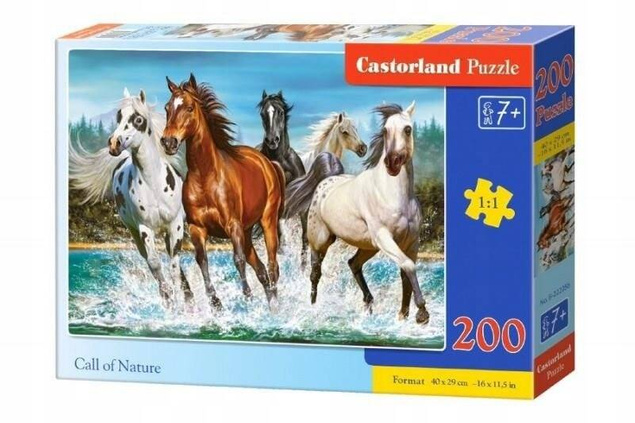 PUZZLE 200 ZWIERZĘTA KONIE MUSTANG Castorland