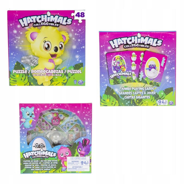 Gry Z Puzzlami Hatchimals Colleggtibles Popper Junior Karty 3+ Spin Master