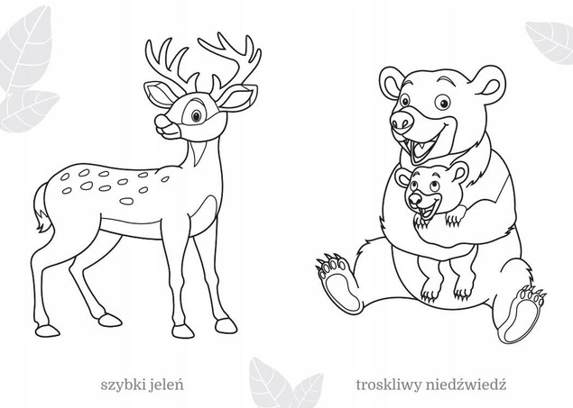 Maluszkowe malowanie. Zwierzęta leśne