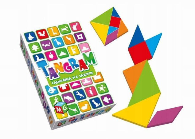 Gra Logiczna TANGRAM Łamigłówka Planszowa Rozruszaj Umysł 3+ Multigra