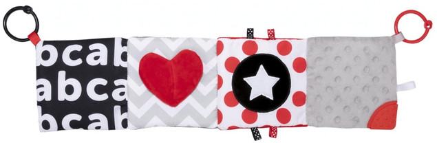 Canpol babies pluszowa kontrastowa książeczka edukacyjna SENSORY TOYS