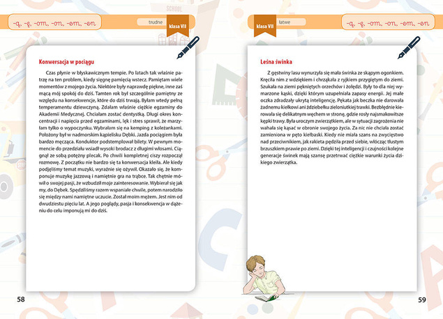 Nowe dyktanda szkoła podstawowa, klasy 7-8 Greg