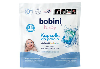 BOBINI Kapsułki Do Prania Do BIELI i KOLORÓW Hypoalergiczne 24szt.