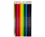 Kredki ołówkowe trójkątne 12 kol. + tem. Colorino Kids new