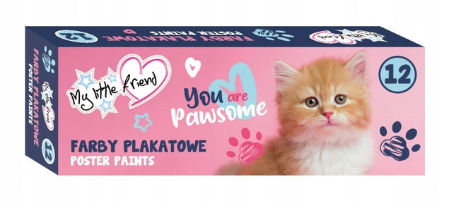Wyprawka Szkolna Plastyczna MY LITTLE FRIEND Kredki Farby Zeszyty Majewski