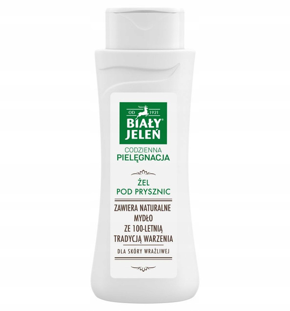 BIAŁY JELEŃ Żel Pod Prysznic NATURALNY Nawilża Zmiękcza Skórę 300ml