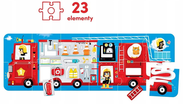 Puzzle z Dziurką 23 Wóz Strażacki CzuCzu 