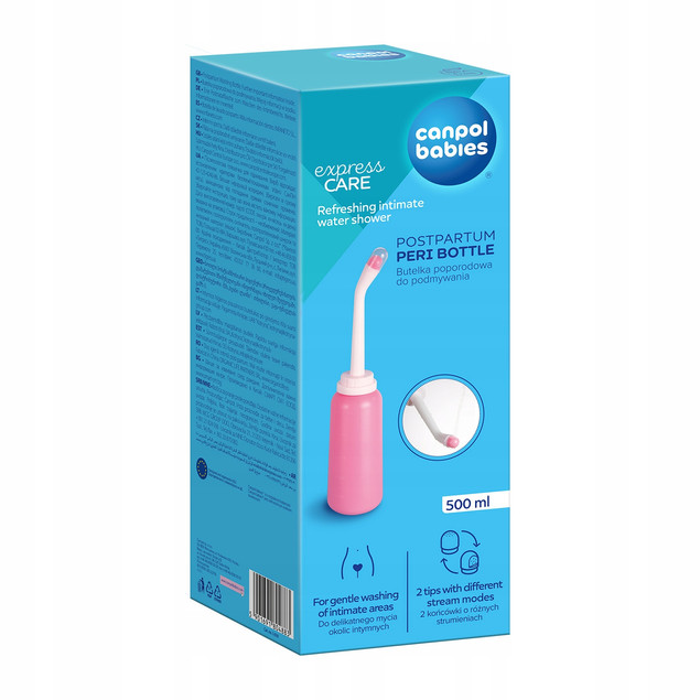 CANPOL BABIES Butelka Poporodowa Peri Do Podmywania Okolic Intymnych 500ml