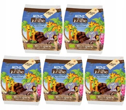 5x BIO Ania Ciastka Z Czekoladą Mini Jungle 500g