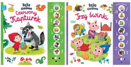 Pakiet Bajka Dźwiękowa Czerwony Kapturek Trzy Świnki Naciśnij i Posłuchaj