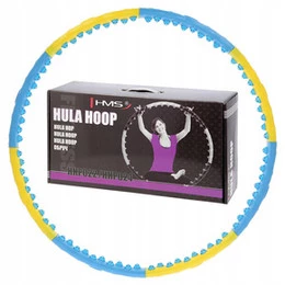 HHP022 YELLOW-BLUE HULA HOP 1,45KG 110CM HMS