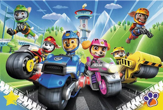 Puzzle 100 Układanka Dla Dzieci PSI PATROL Paw Motory Pieski 5+ Trefl
