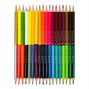 Kredki ołówkowe trójkątne dwukolorowe 18 szt / 36 kol. Colorino Kids new