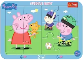 Trefl Puzzle ramkowe Baby Wesoła Świnka Peppa 80021 