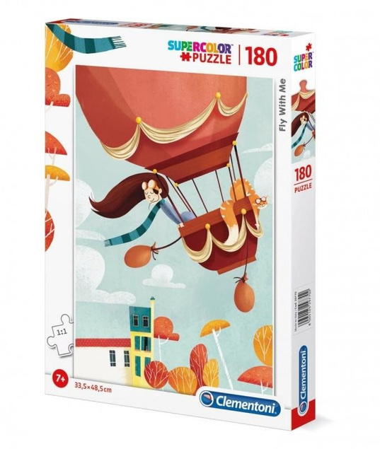 Puzzle Supercolor 180 Fly With Me Clementoni