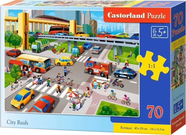 Puzzle 70 el. Układanka Dla Dzieci. Miasto Castor
