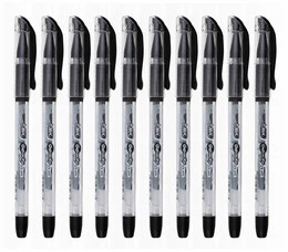10x Długopis Żelowy 0.5 mm Czarny Gel-Ocity Stic Bic