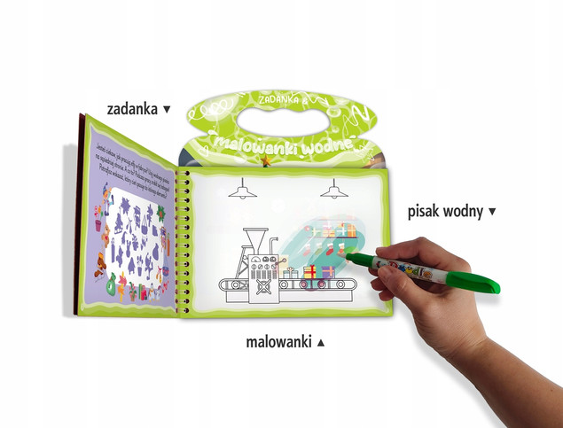 Zadanka i Malowanki Wodne IDĄ ŚWIĘTA z Pisakiem
