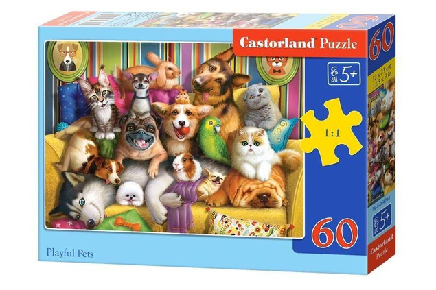 Puzzle 60 Playful Pets