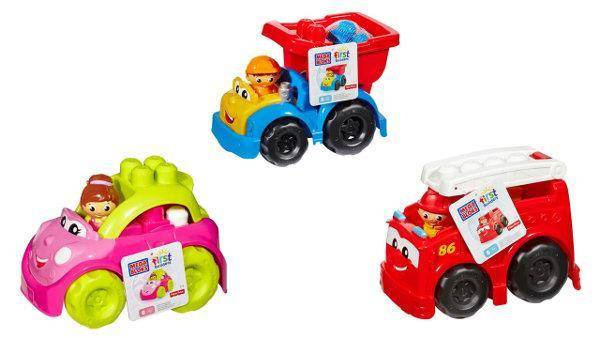 MEGABLOKS First Builders Pojazd + klocki CND37 MATTEL mix