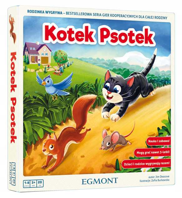 Egmont gra Planszowa Kotek Psotek Rodzinna 608887 