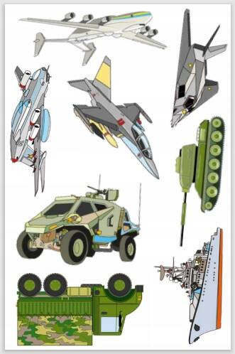 Kolorowanka z tatuażami. Pojazdy wojskowe