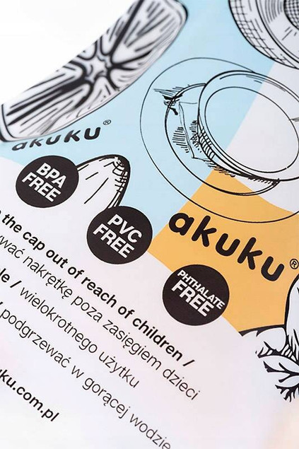 Akuku wielorazowe saszetki na pokarm  A0056