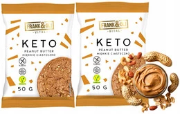 FRANK&OLI Ciastko Miękkie Keto MASŁO ORZECHOWE Bez Cukru 50g x2