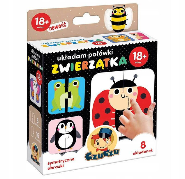 Pierwsze Puzzle Układam Połówki Zwierzątka Czu Czu