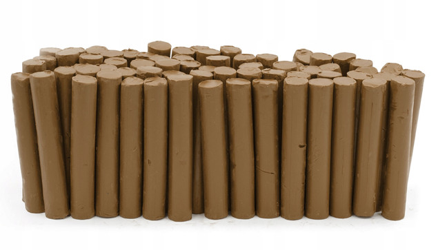 Plastelina w laseczkach luzem 1 kg - brązowa MONA