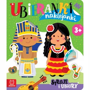 Ubieranki Naklejanki Stroje i Ubiory Z Naklejkami 3+ Aksjomat 3997