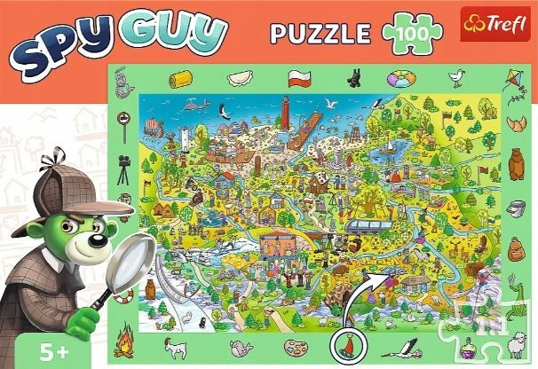 Puzzle Obserwacyjne 100 Układanka SPY GUY Detektyw Szukanie 4+ Trefl
