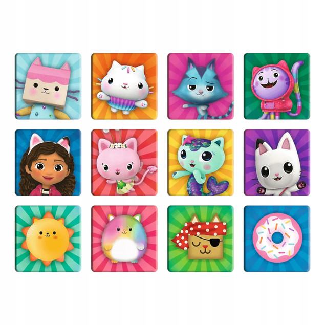 KOCI DOMEK GABI 2W1 GRA MEMO MEMORY + 3 x PUZZLE dla dzieci +3 lata