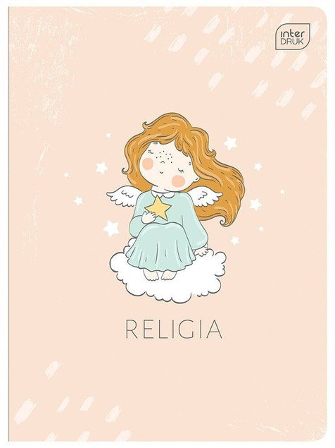 Zeszyt A5 32k kratka UV religia z poddrukiem p10 INTERDRUK