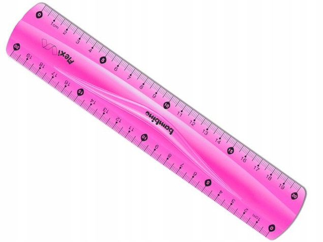 Linijka BAMBINO standard 20cm Flexi MAJEWSKI, cena za 1szt.