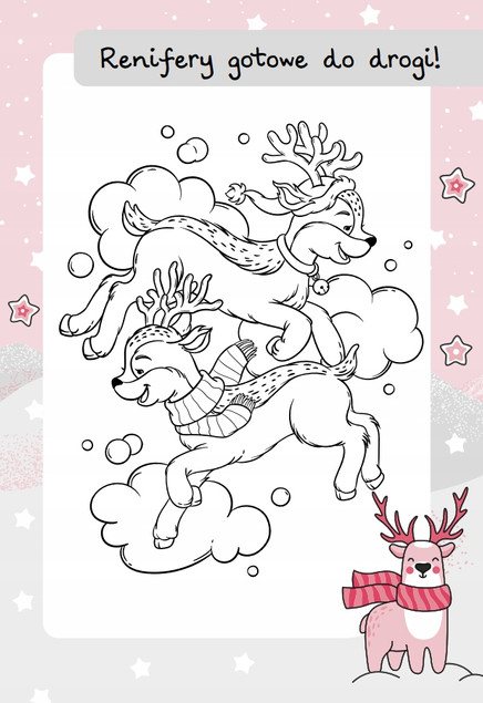 Malowanki z Mikołajem. Renifer