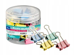 Klipy TETIS 19mm Kolorowe 40 Sztuk