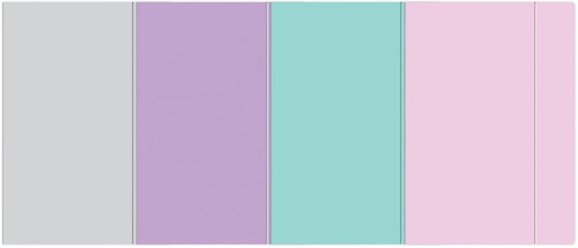 Teczka z Gumką A5 PASTELOWA 300g/m2 MIX KOLORÓW Interdruk