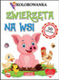 Kolorowanka z naklejkami. Zwierzęta na wsi