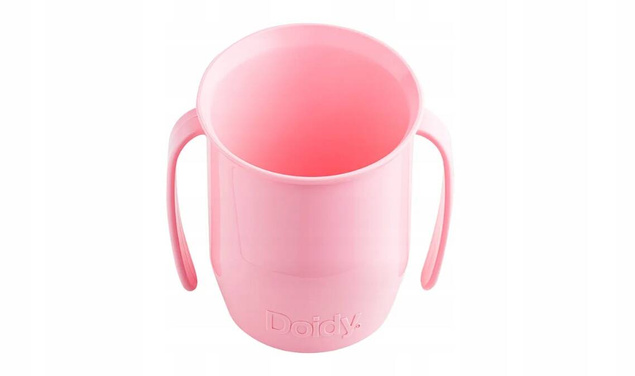 DOIDY CUP Kubek Do Nauki Picia Z Uchwytem 200ml RÓŻOWY 3M+ Doidy 000104
