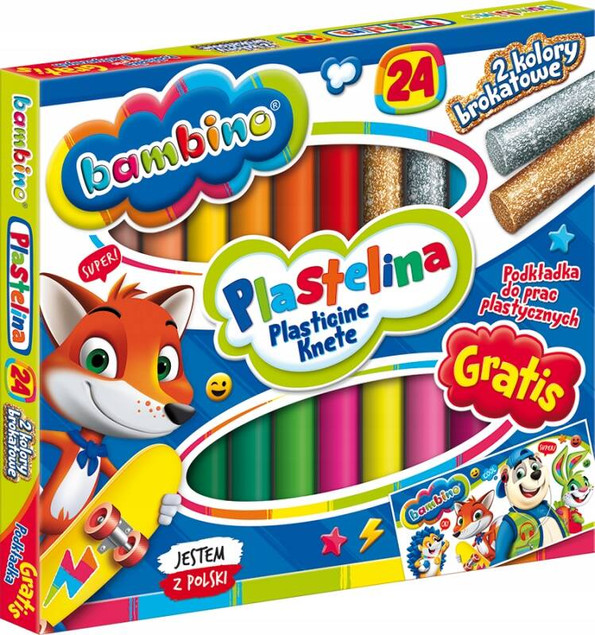 PLASTELINA 24K + PODKŁAD BAMBINO 