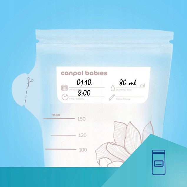 Canpol babies torebki do przechowywania pokarmu 20szt 150ml