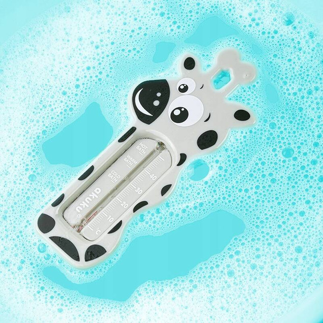 Termometr zabawka do kąpieli giraffe grey Akuku