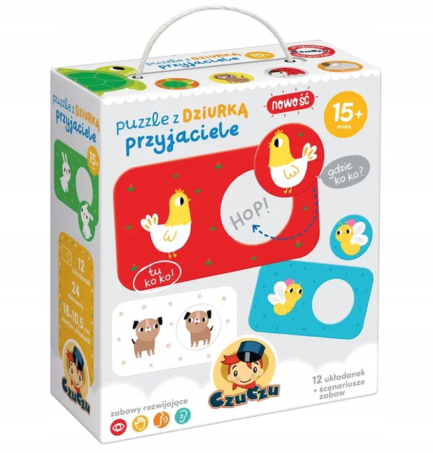 Układanki Z Dziurką Przyjaciele Puzzle 15M+ CzuCzu