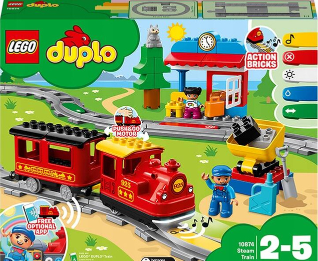 LEGO Duplo Pociąg Parowy 59el. 2+ 10874