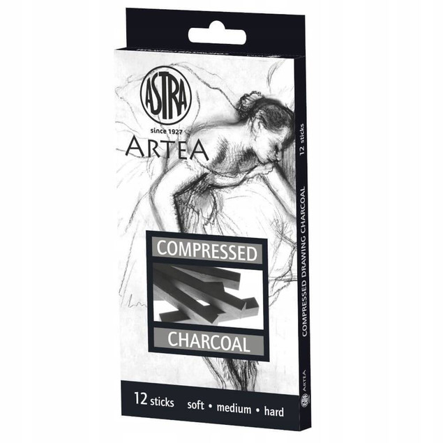 Zestaw węgli prasowanych Artea 12 sztuk Astra