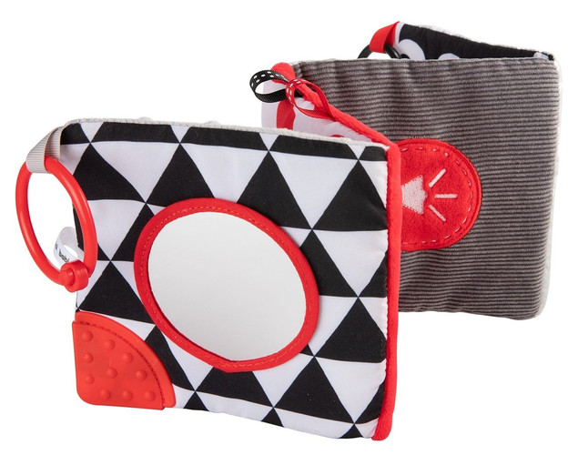 Canpol babies pluszowa kontrastowa książeczka edukacyjna SENSORY TOYS